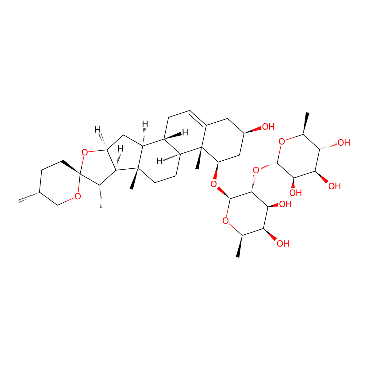Ophiopogonin B molecular structure, CAS 38971-41-4