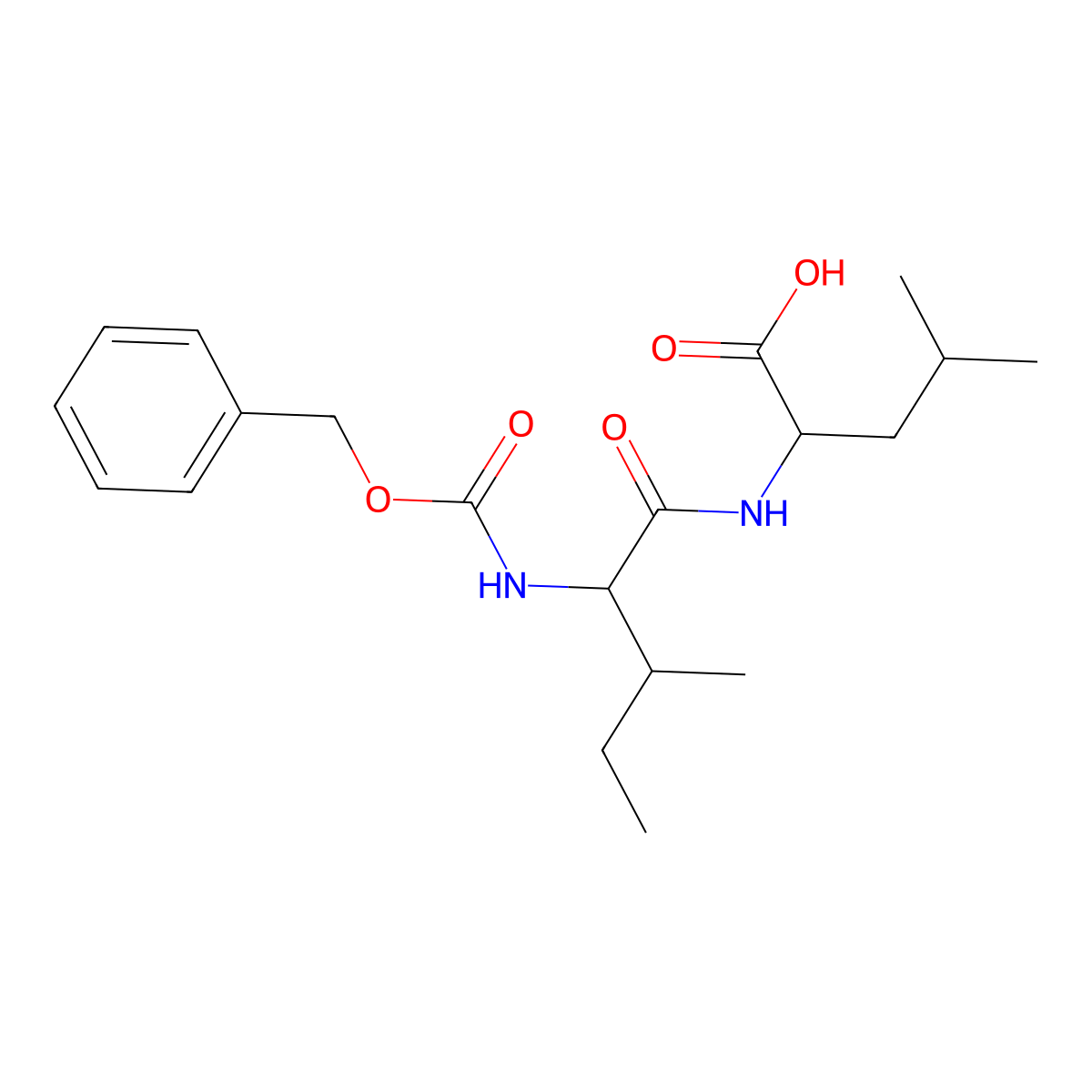 Z-Ile-Leu molecular structure, CAS 38972-95-1