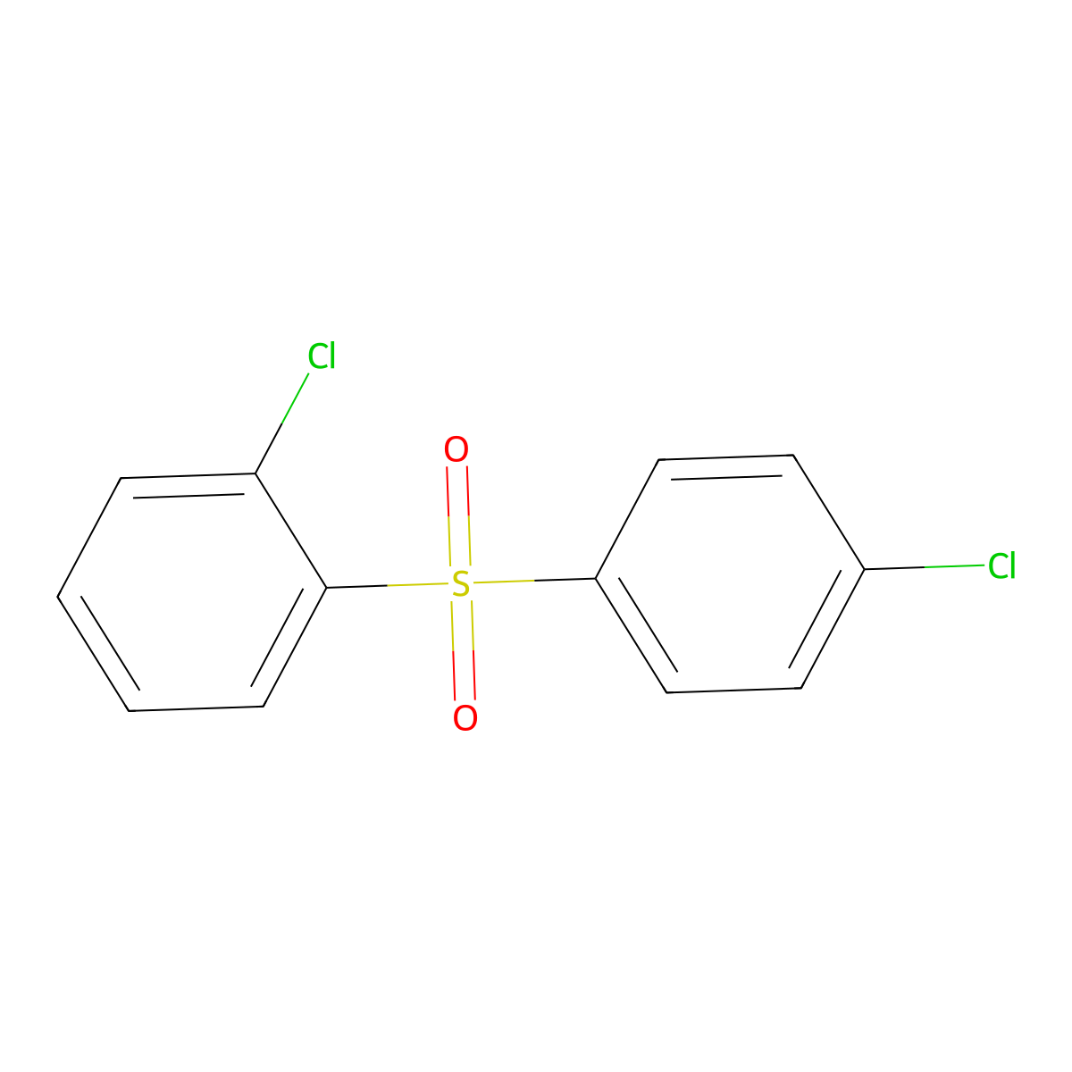 2,4'-Dichlorodiphenylsulfone molecular structure, CAS 38980-51-7