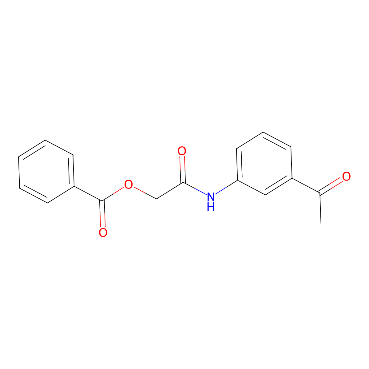 2-(3-Acetylanilino)-2-oxoethyl benzoate molecular structure, CAS 389835-69-2