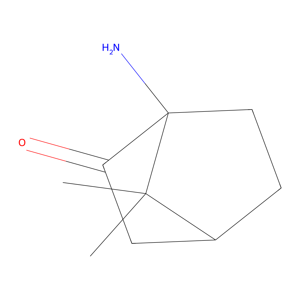 1-Amino-7,7-dimethylbicyclo[2.2.1]heptan-2-one molecular structure, CAS 38989-02-5