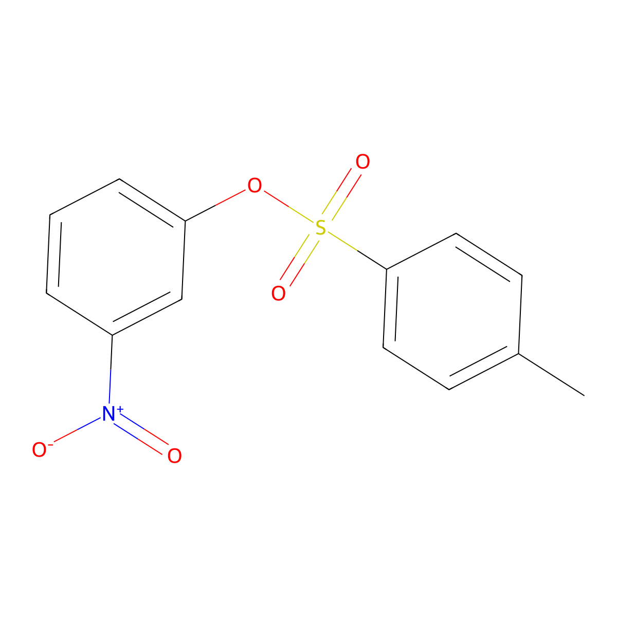 p-Toluenesulfonic acid, m-nitrophenyl ester molecular structure, CAS 3899-90-9