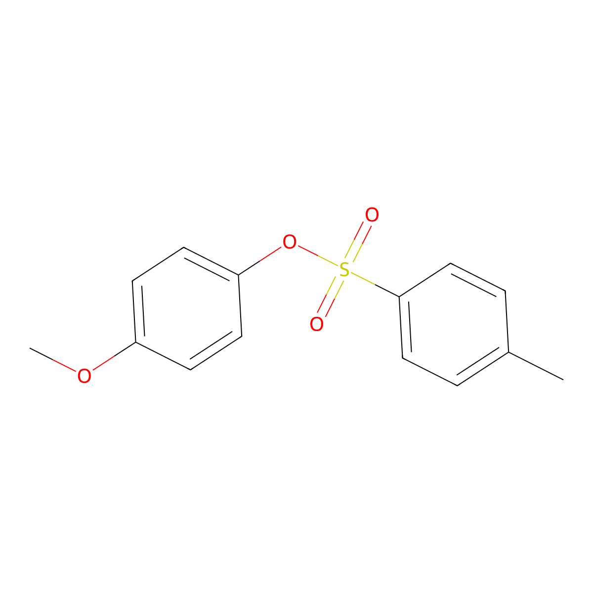 4-Methoxyphenyl 4-methylbenzenesulfonate molecular structure, CAS 3899-91-0
