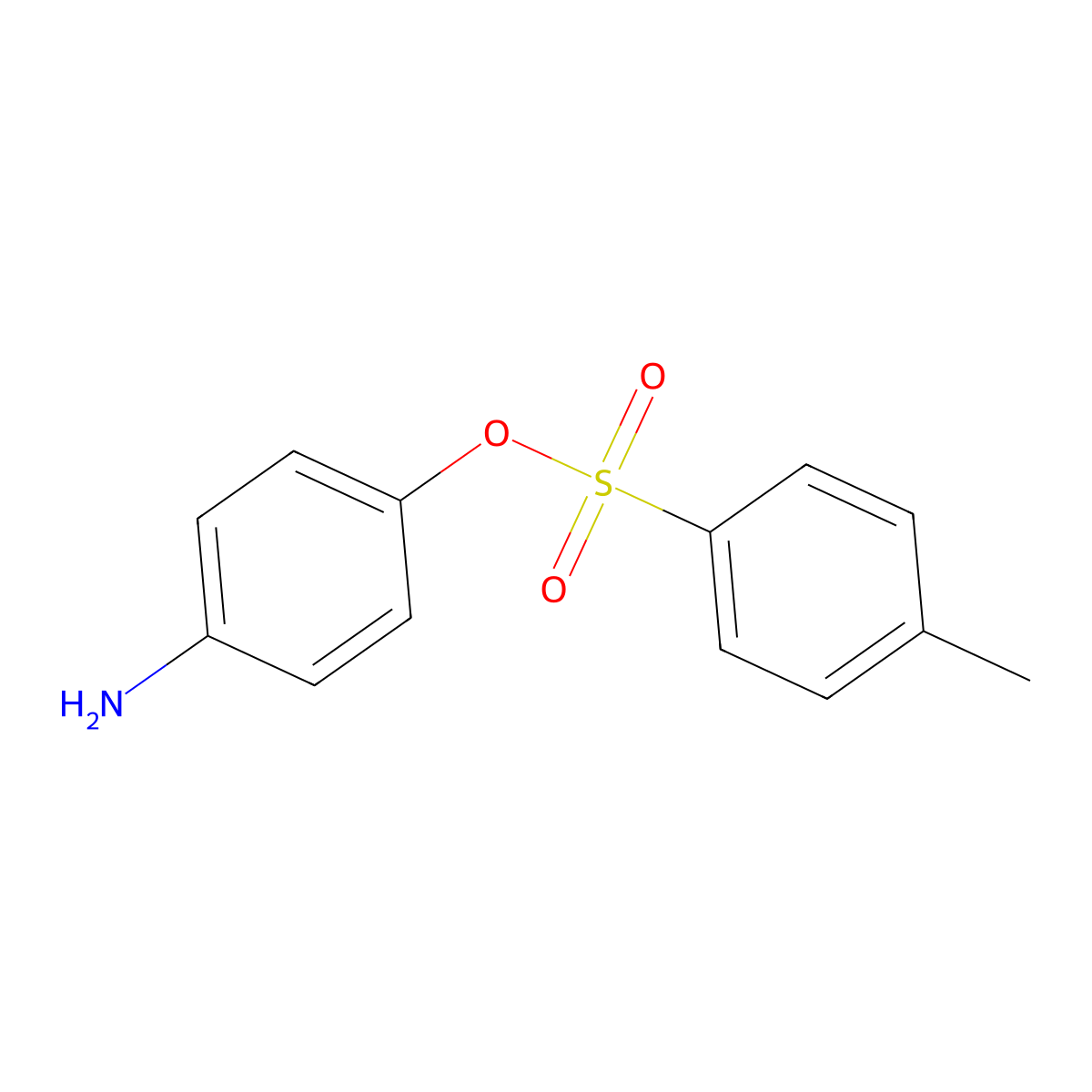 4-Aminophenyl 4-methylbenzenesulfonate molecular structure, CAS 3899-93-2