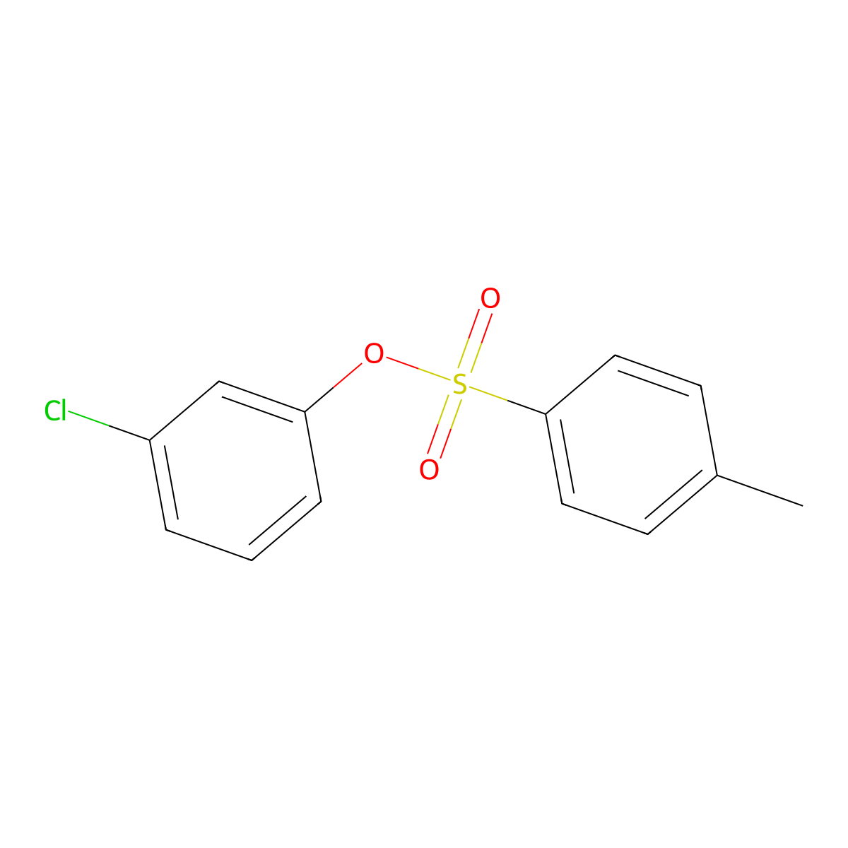 3-Chlorophenyl 4-methylbenzene-1-sulfonate molecular structure, CAS 3899-95-4