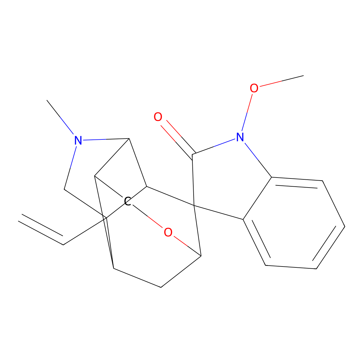 Gelsemine, 1-methoxy- molecular structure, CAS 38990-03-3