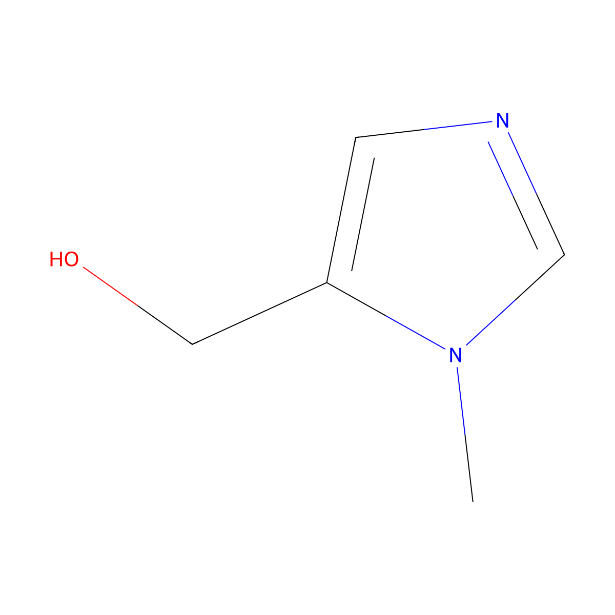 (1-methyl-1H-imidazol-5-yl)methanol molecular structure, CAS 38993-84-9