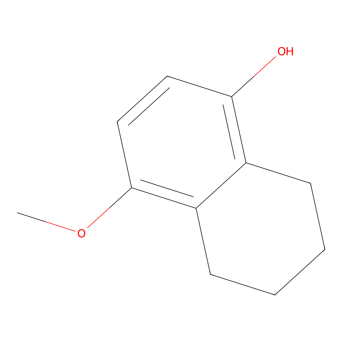 4-Methoxy-5,6,7,8-tetrahydronaphthalen-1-ol molecular structure, CAS 38998-21-9
