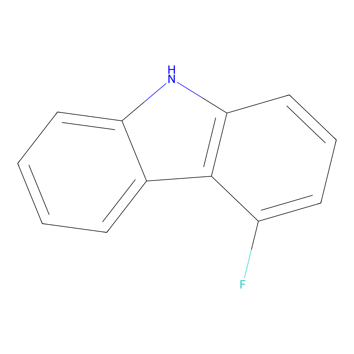 4-fluoro-9H-carbazole molecular structure, CAS 390-16-9