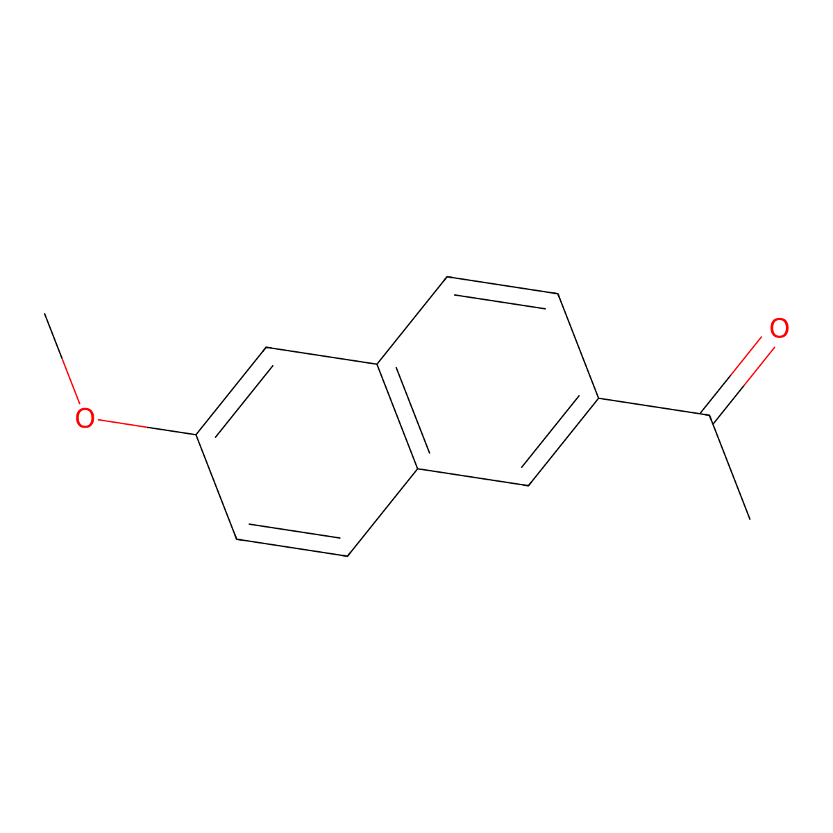 2-Acetyl-6-methoxynaphthalene molecular structure, CAS 3900-45-6