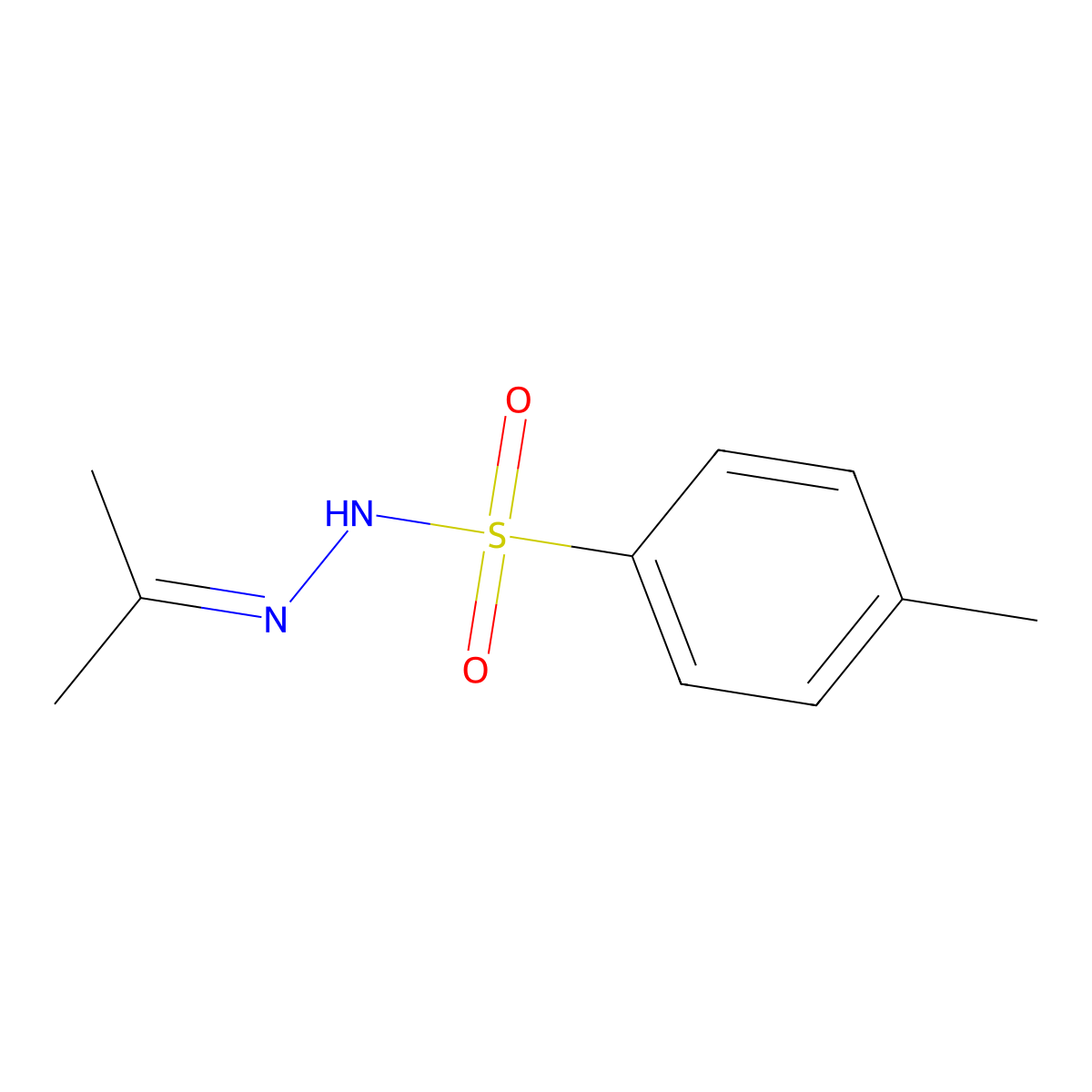 Acetone p-tosylhydrazone molecular structure, CAS 3900-79-6