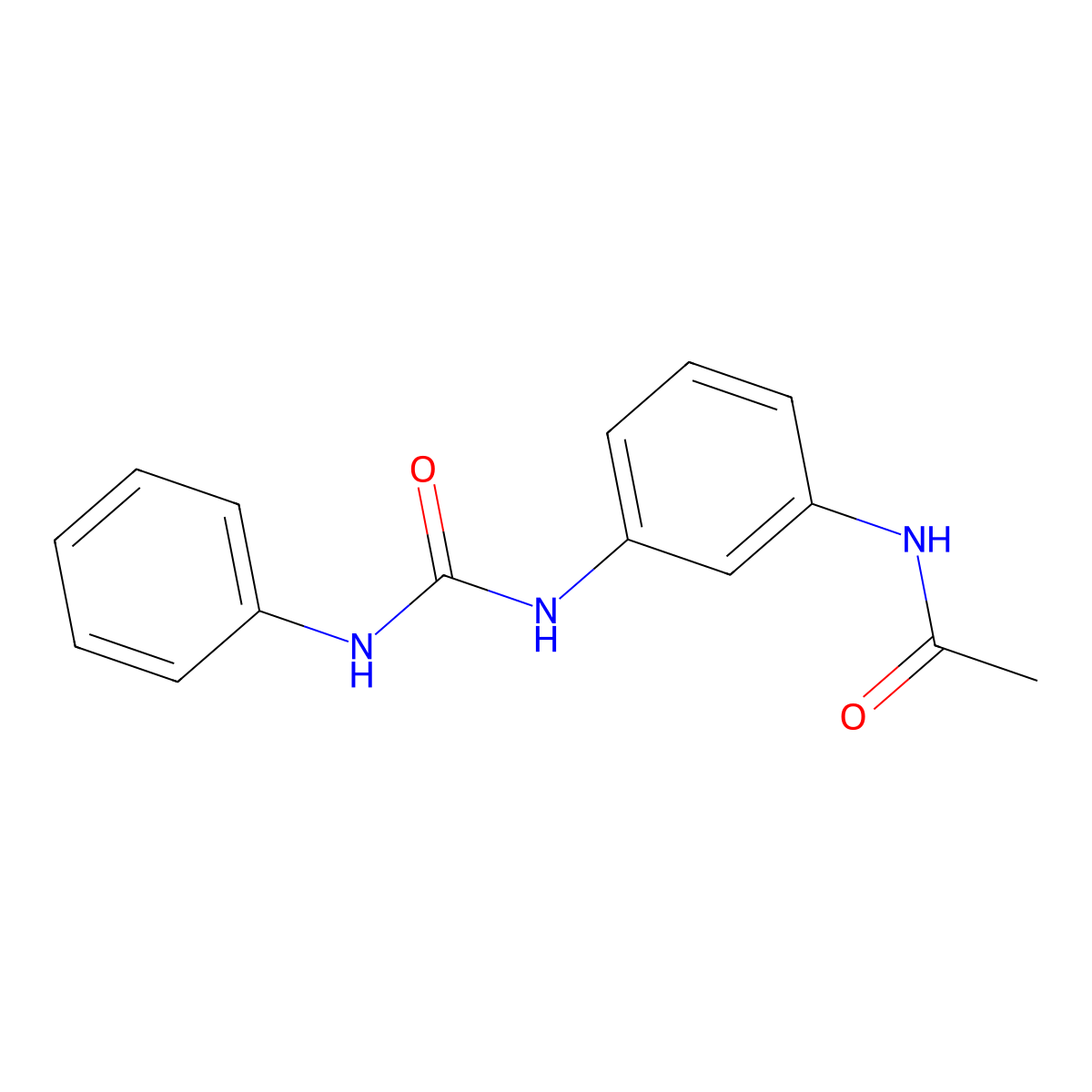 N-{3-[(phenylcarbamoyl)amino]phenyl}acetamide molecular structure, CAS 39005-87-3