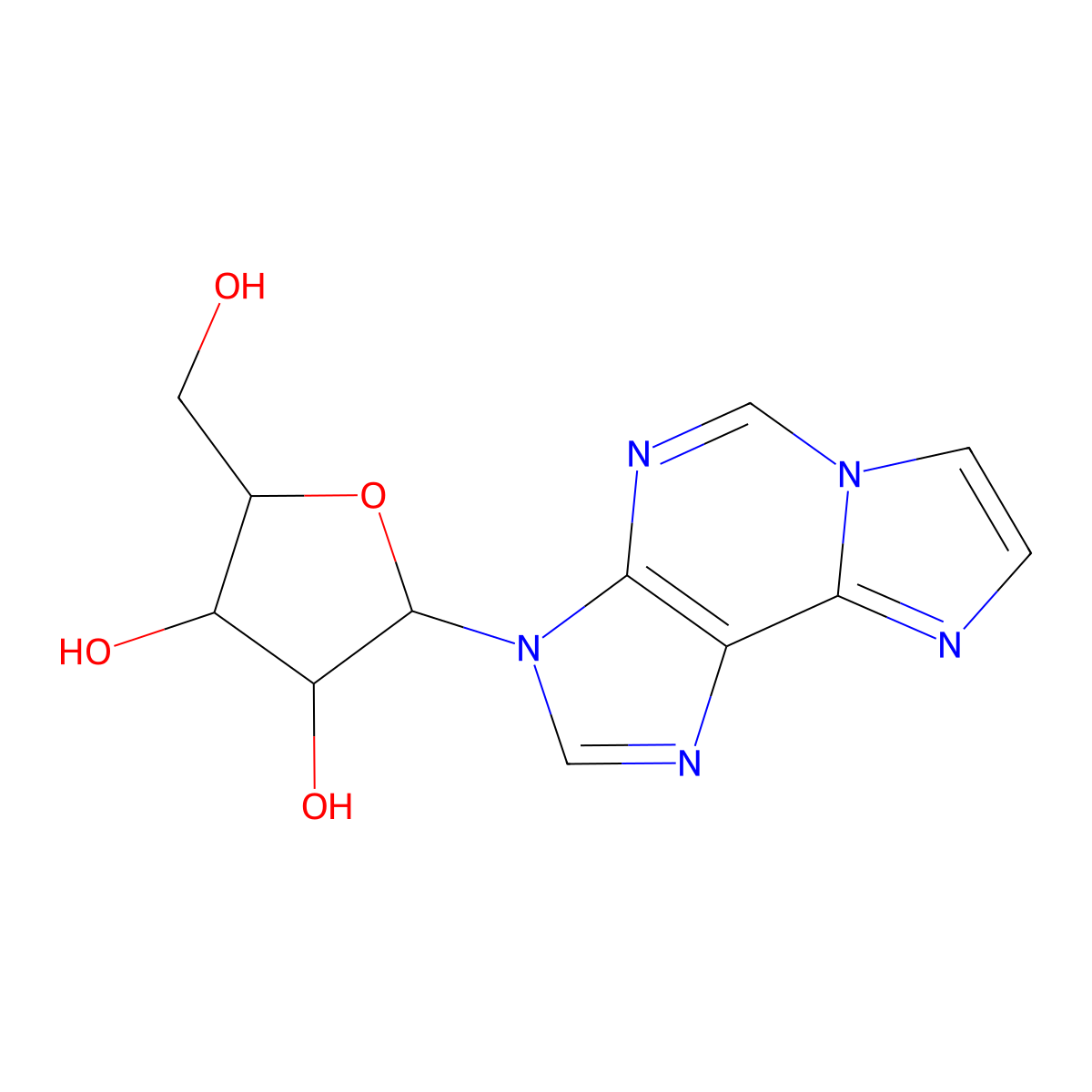 1,N(6)-Ethenoadenosine molecular structure, CAS 39007-51-7
