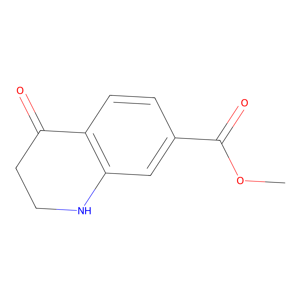 Methyl 4-oxo-1,2,3,4-tetrahydroquinoline-7-carboxylate molecular structure, CAS 39011-44-4