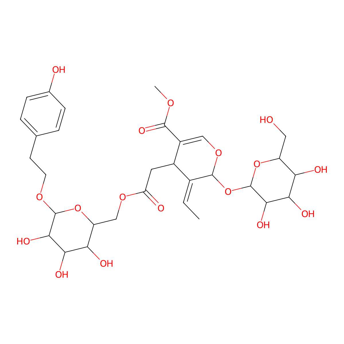 Nuezhenide molecular structure, CAS 39011-92-2