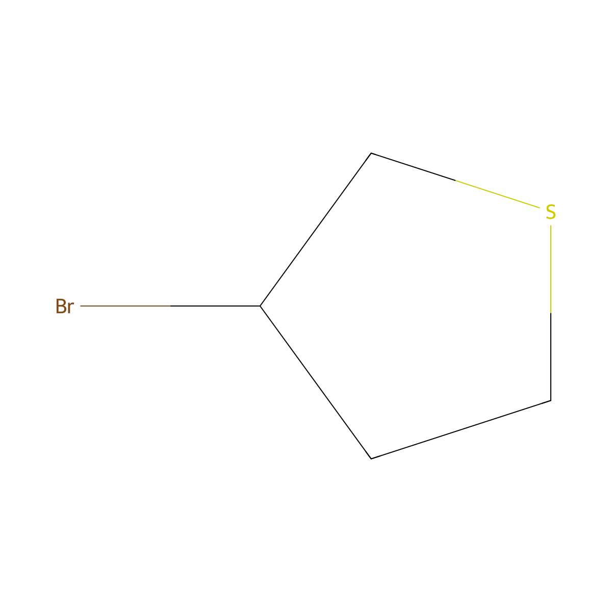 3-Bromothiolane molecular structure, CAS 39013-66-6