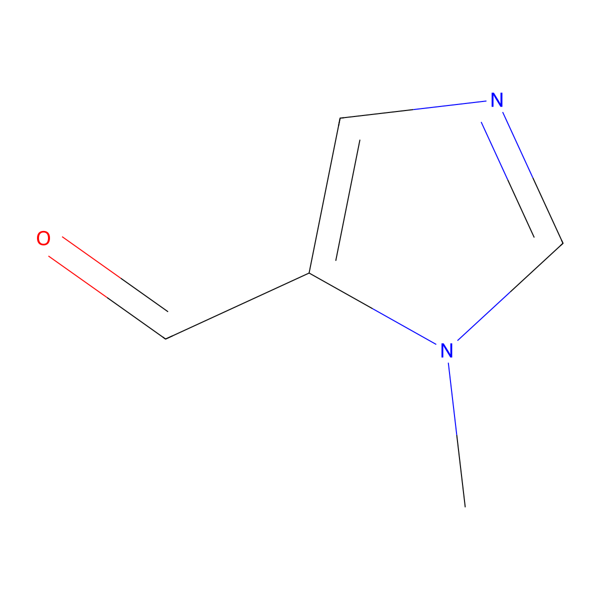 1-methyl-1H-imidazole-5-carbaldehyde molecular structure, CAS 39021-62-0