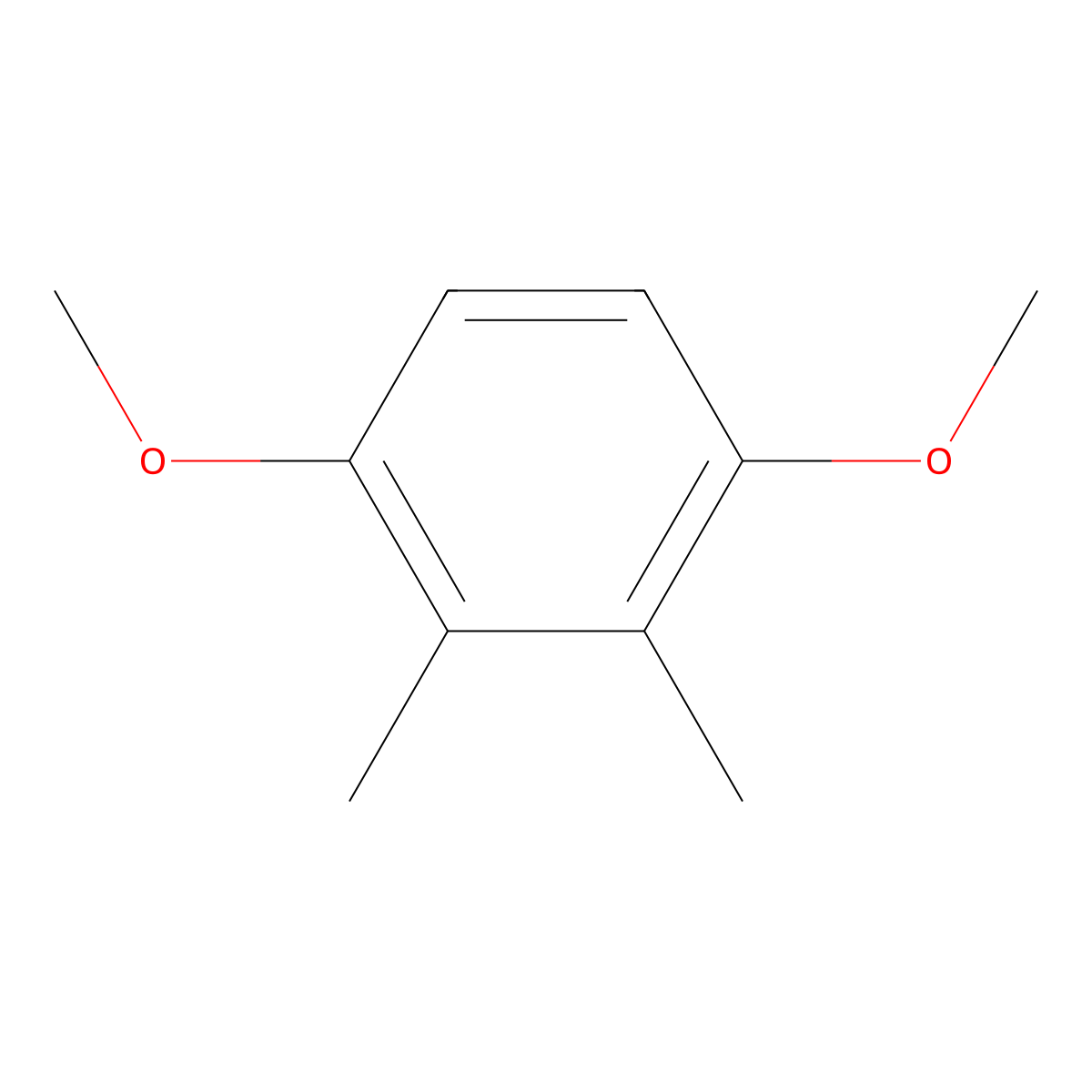 Benzene, 1,4-dimethoxy-2,3-dimethyl- molecular structure, CAS 39021-83-5