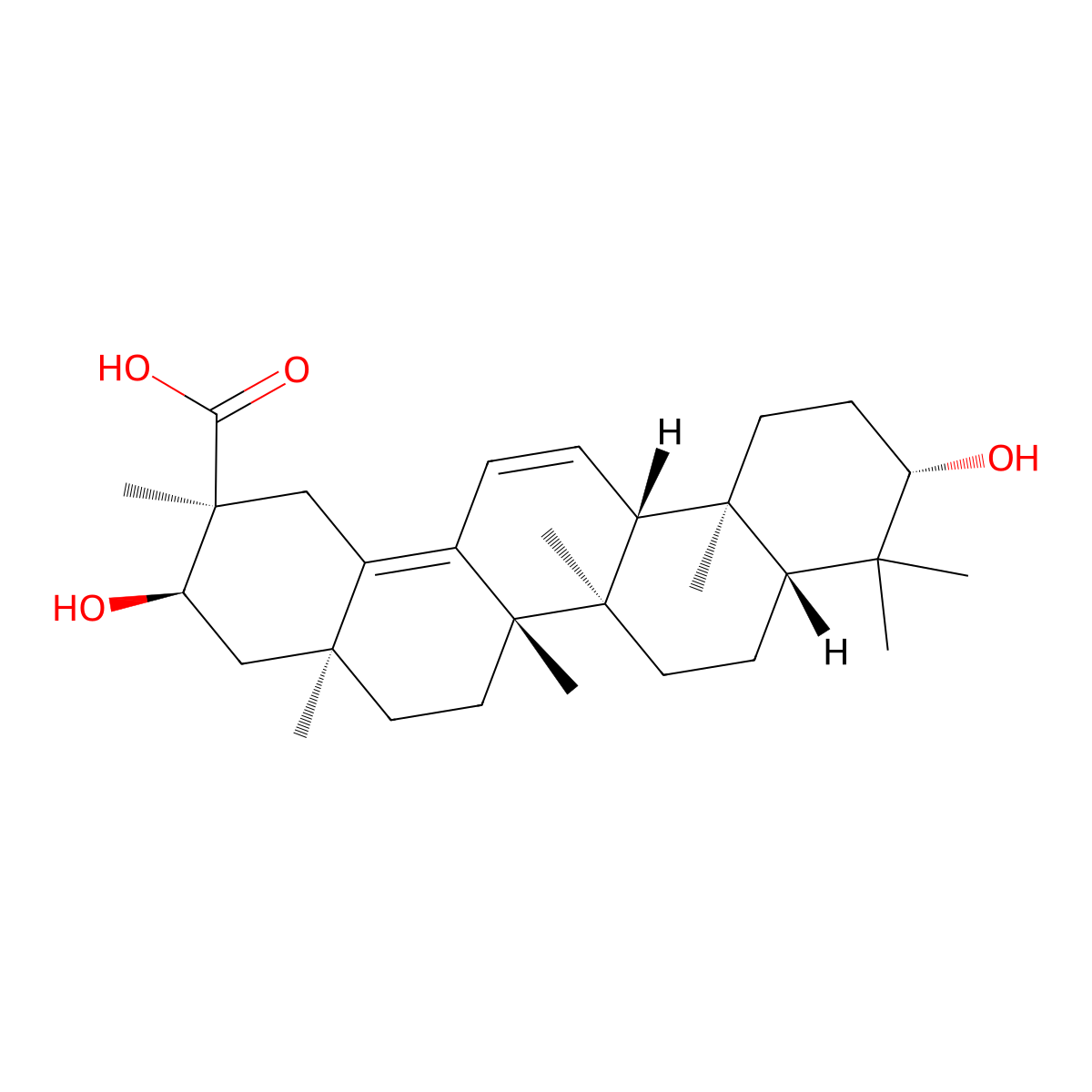 Macedonic acid molecular structure, CAS 39022-00-9