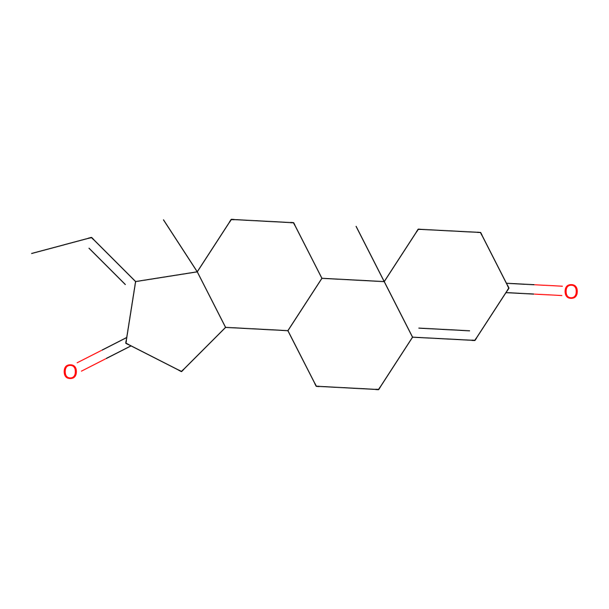 Guggulsterone molecular structure, CAS 39025-23-5