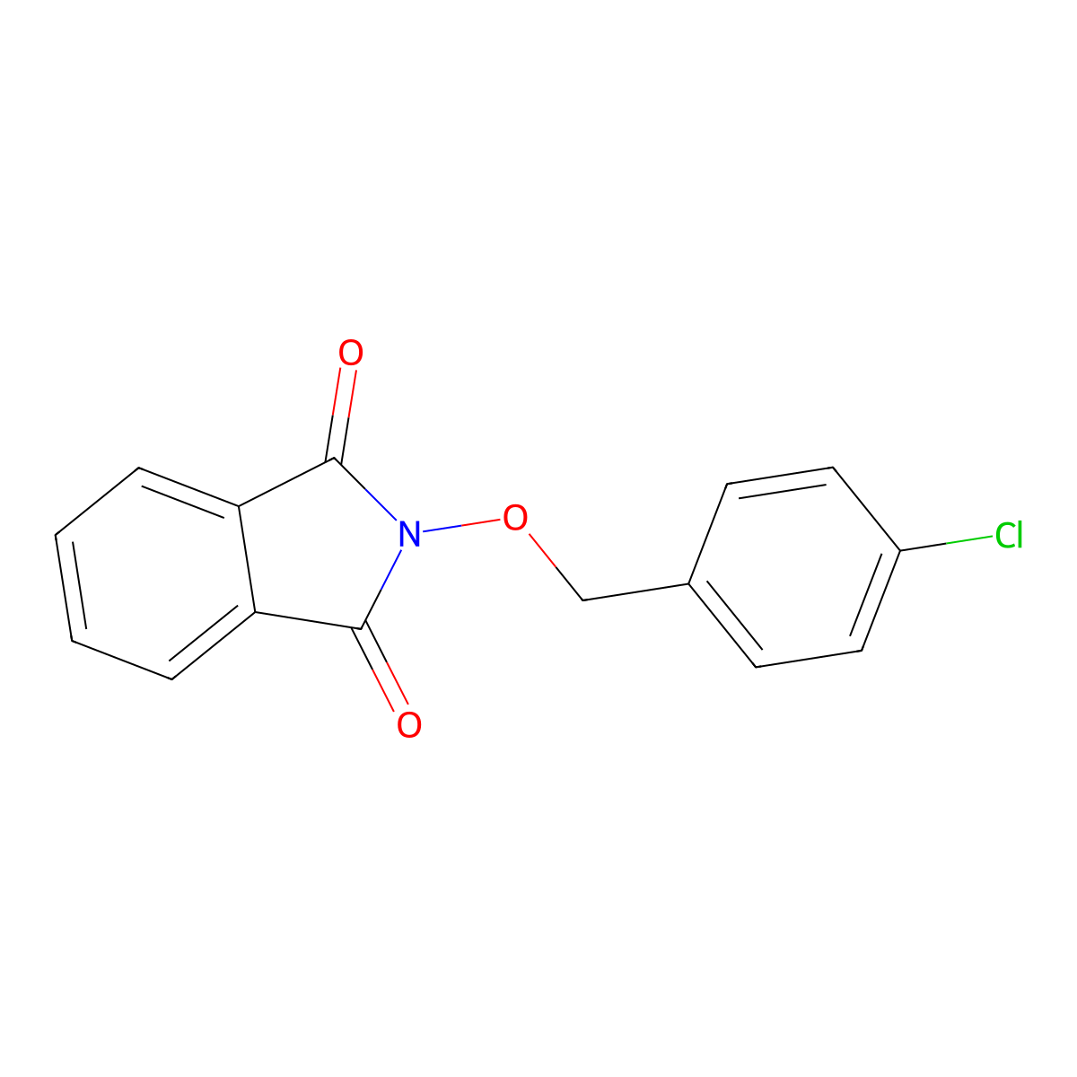 2-[(4-chlorobenzyl)oxy]-1H-isoindole-1,3(2H)-dione molecular structure, CAS 39030-46-1