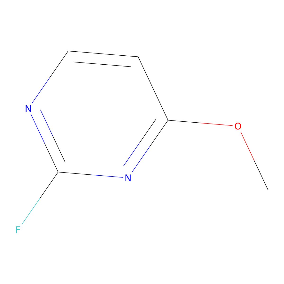 2-Fluoro-4-methoxypyrimidine molecular structure, CAS 39030-96-1