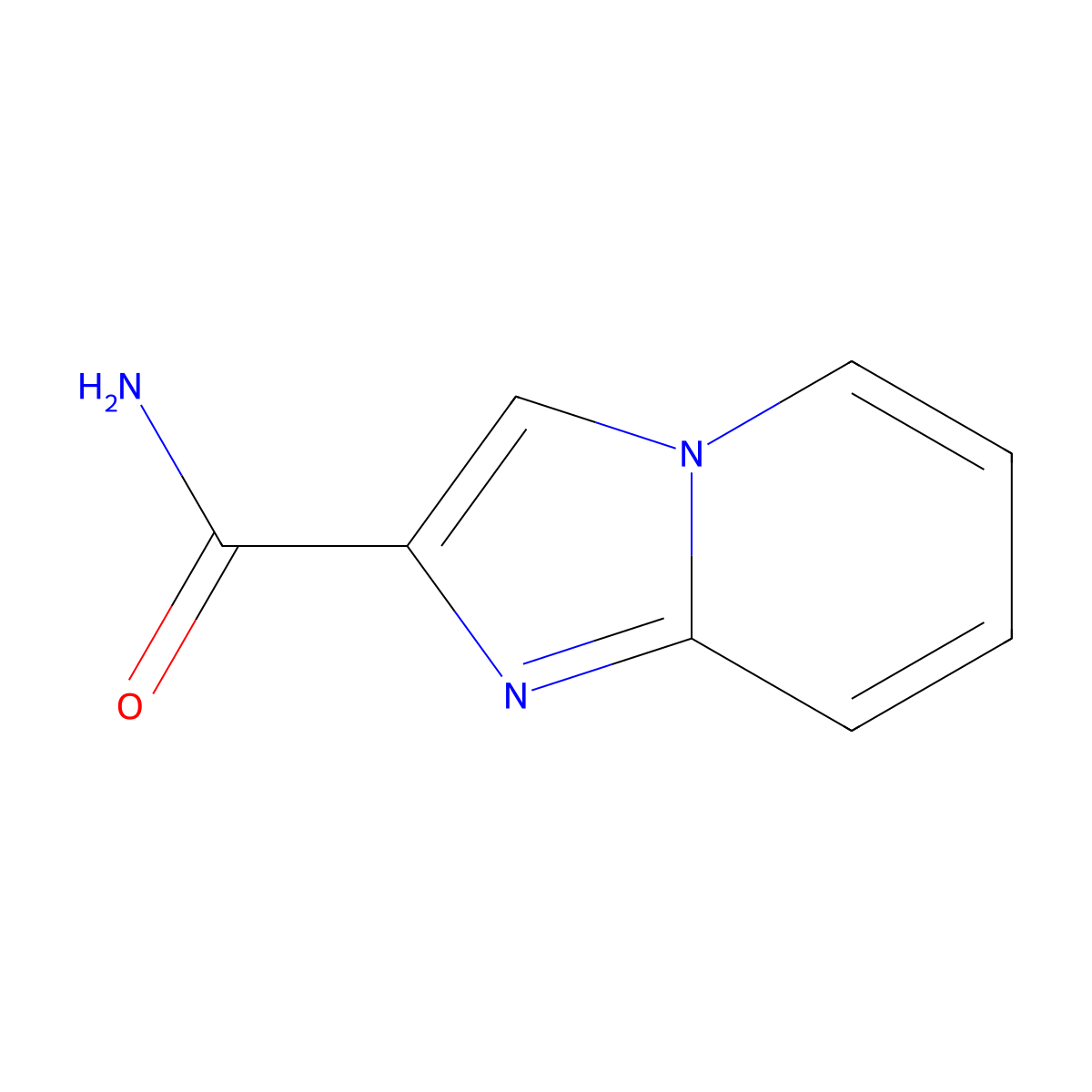 Imidazo[1,2-A]pyridine-2-carboxamide molecular structure, CAS 39031-44-2