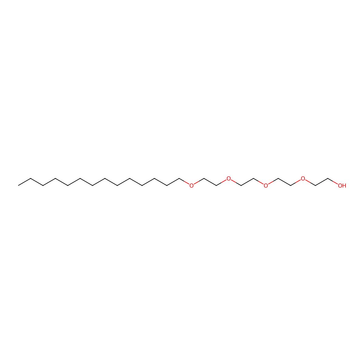 3,6,9,12-Tetraoxahexacosan-1-ol molecular structure, CAS 39034-24-7