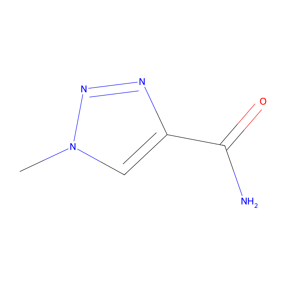 1-Methyl-1H-1,2,3-triazole-4-carboxamide molecular structure, CAS 39039-49-1