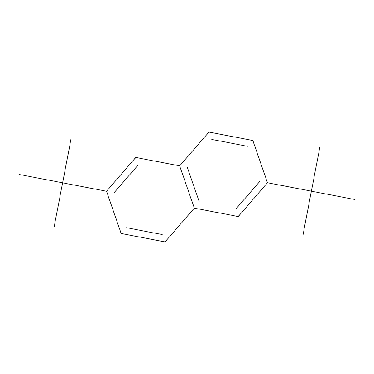 2,6-Di-tert-butylnaphthalene molecular structure, CAS 3905-64-4