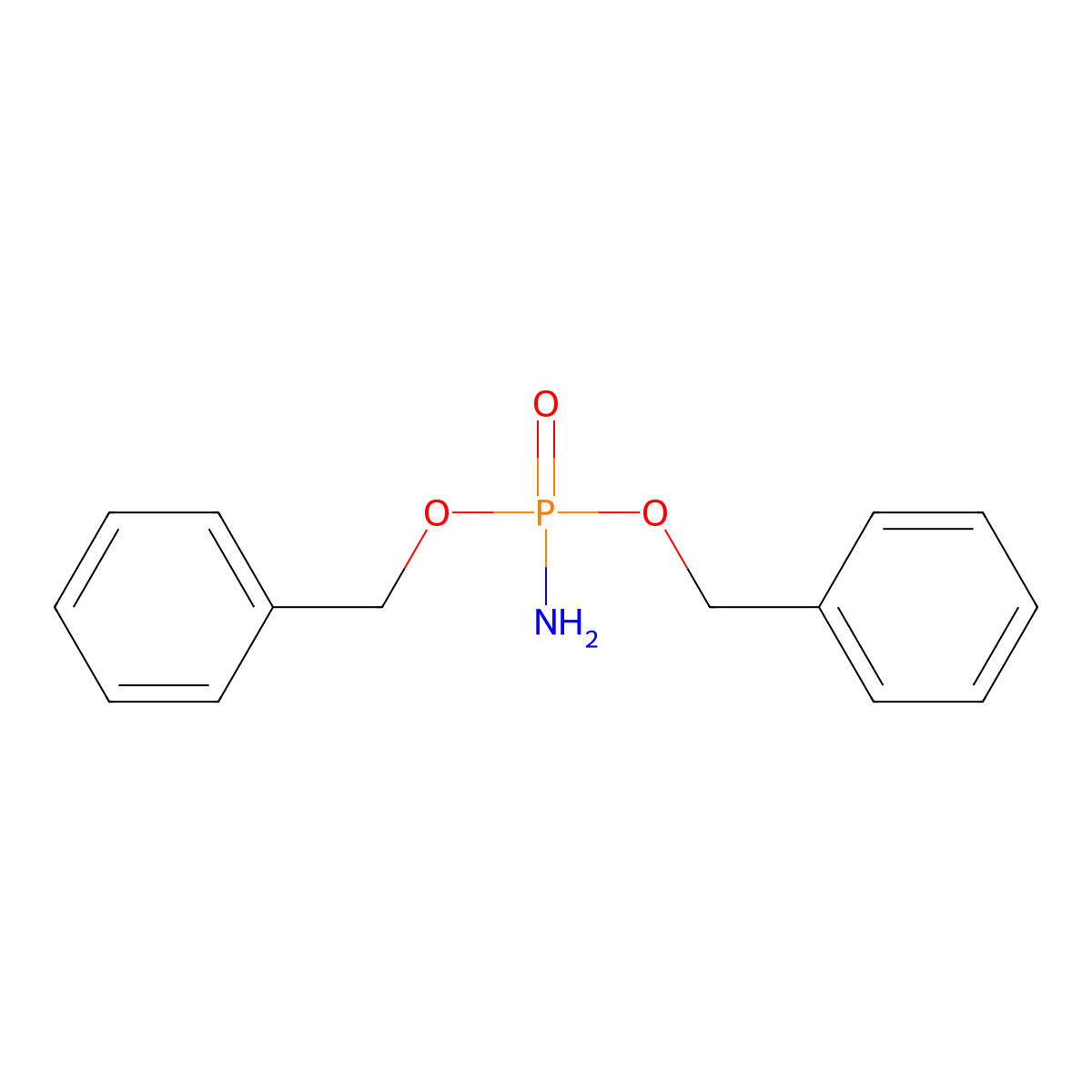 Dibenzyl phosphoramidate molecular structure, CAS 3905-76-8