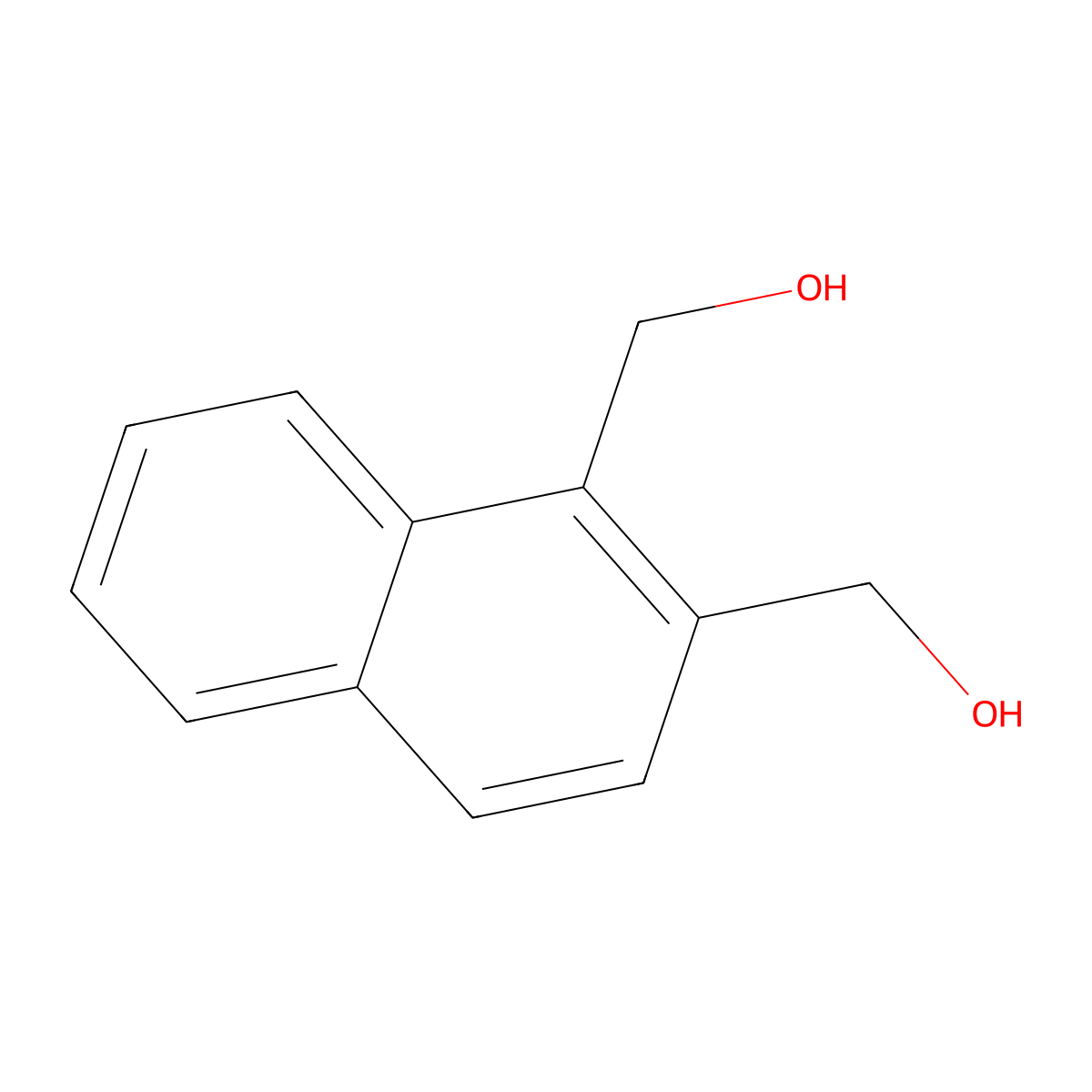 [2-(Hydroxymethyl)naphthalen-1-yl]methanol molecular structure, CAS 39050-28-7