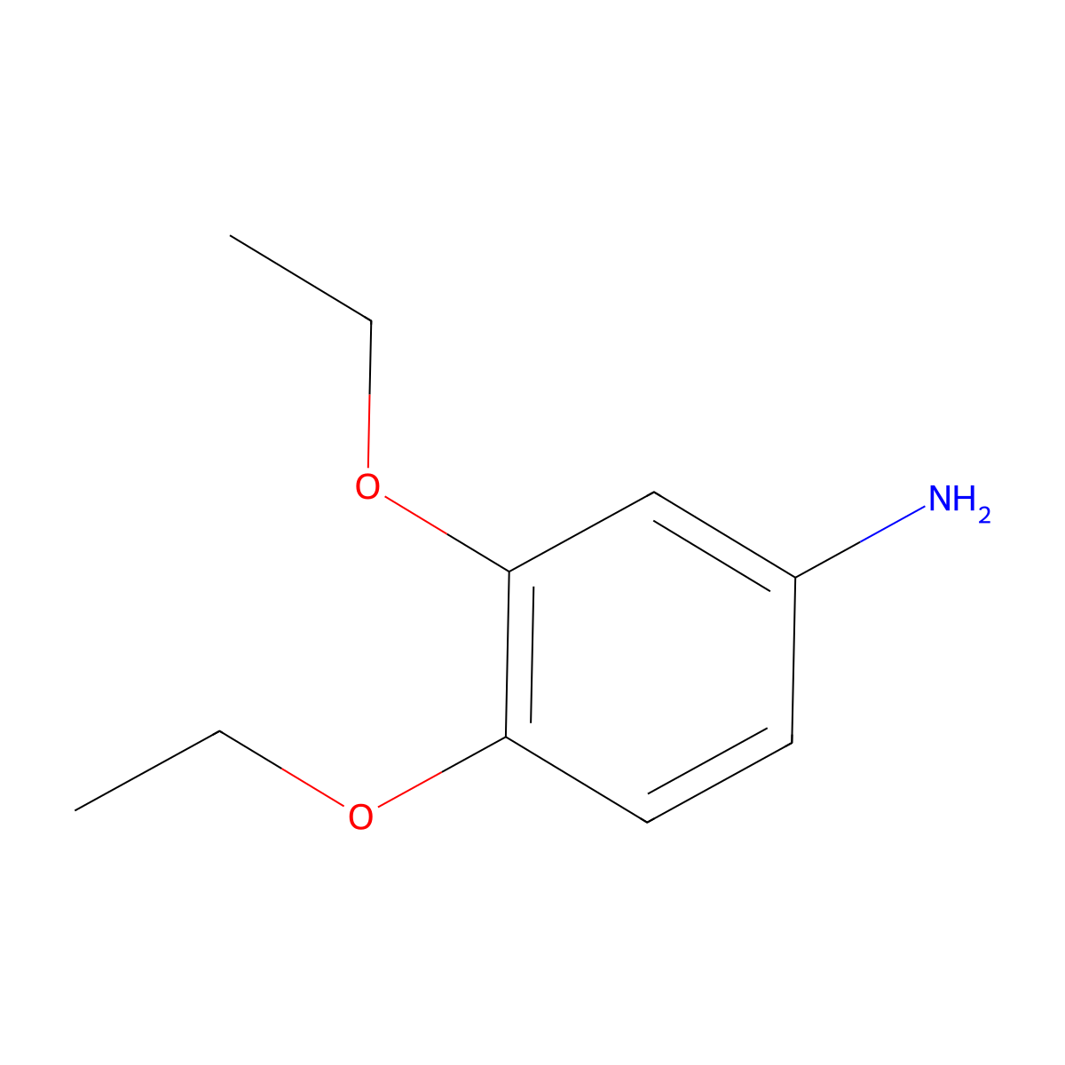 3,4-Diethoxyaniline molecular structure, CAS 39052-12-5