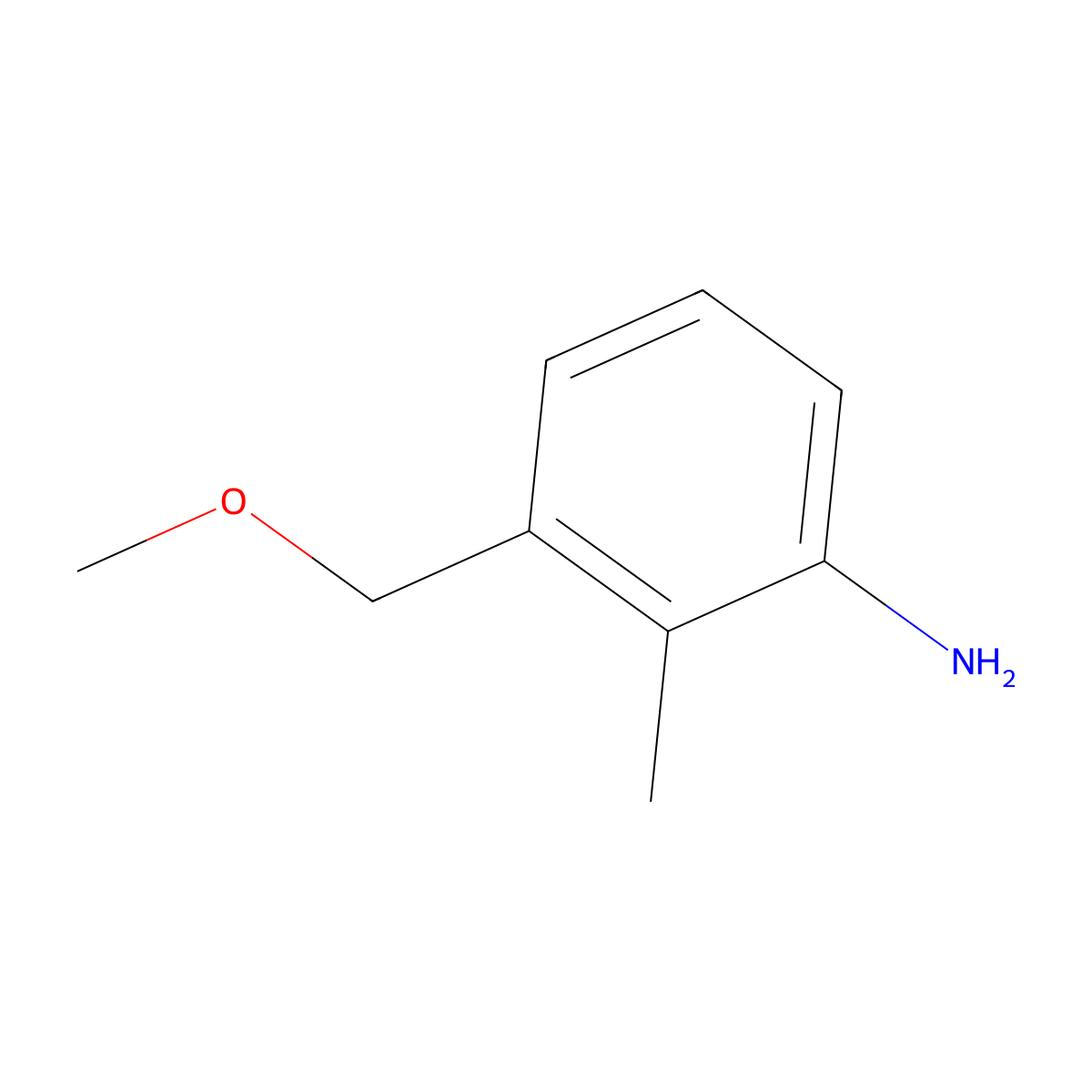 3-(Methoxymethyl)-2-methylaniline molecular structure, CAS 39053-19-5