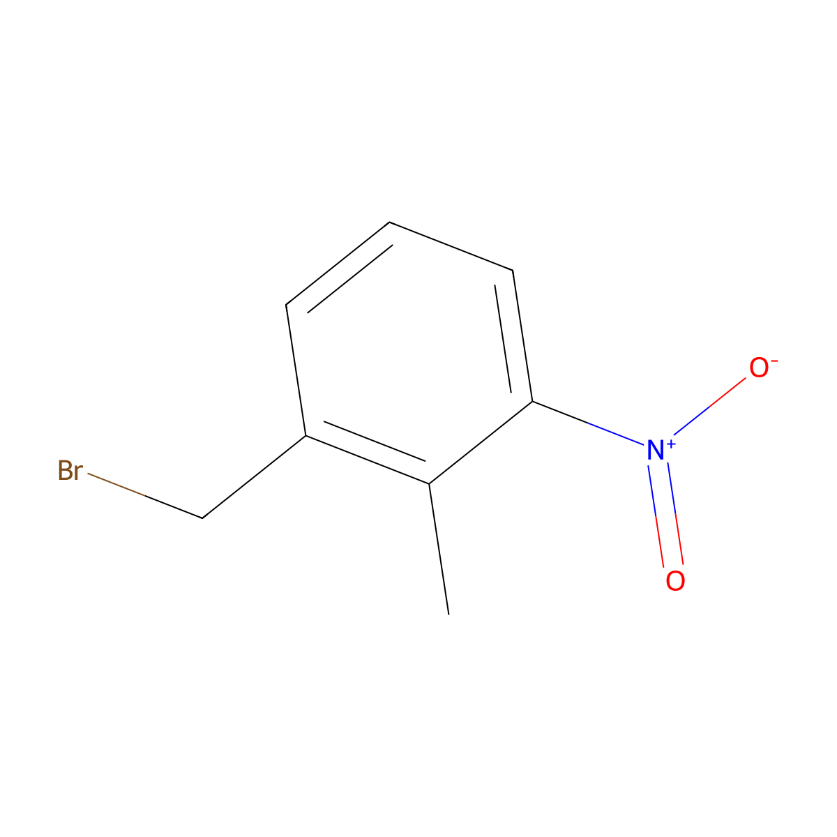 1-Bromomethyl-2-methyl-3-nitrobenzene molecular structure, CAS 39053-40-2