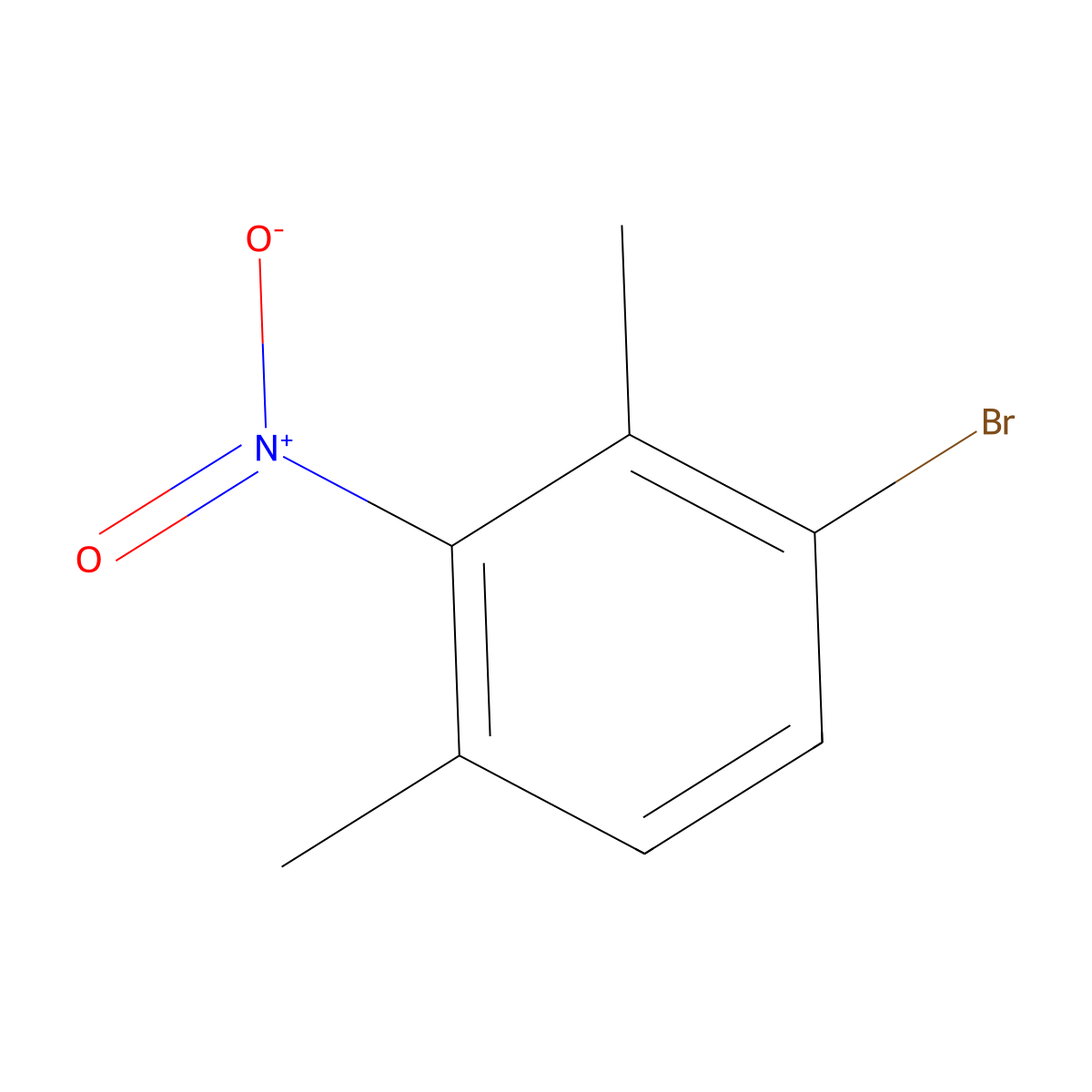 1-Bromo-2,4-dimethyl-3-nitrobenzene molecular structure, CAS 39053-43-5