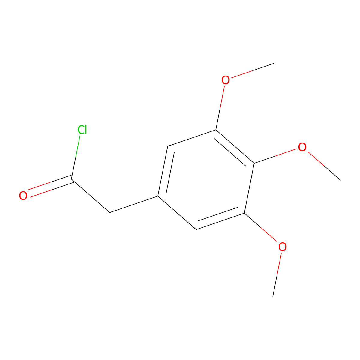 2-(3,4,5-trimethoxyphenyl)acetyl Chloride molecular structure, CAS 39053-78-6