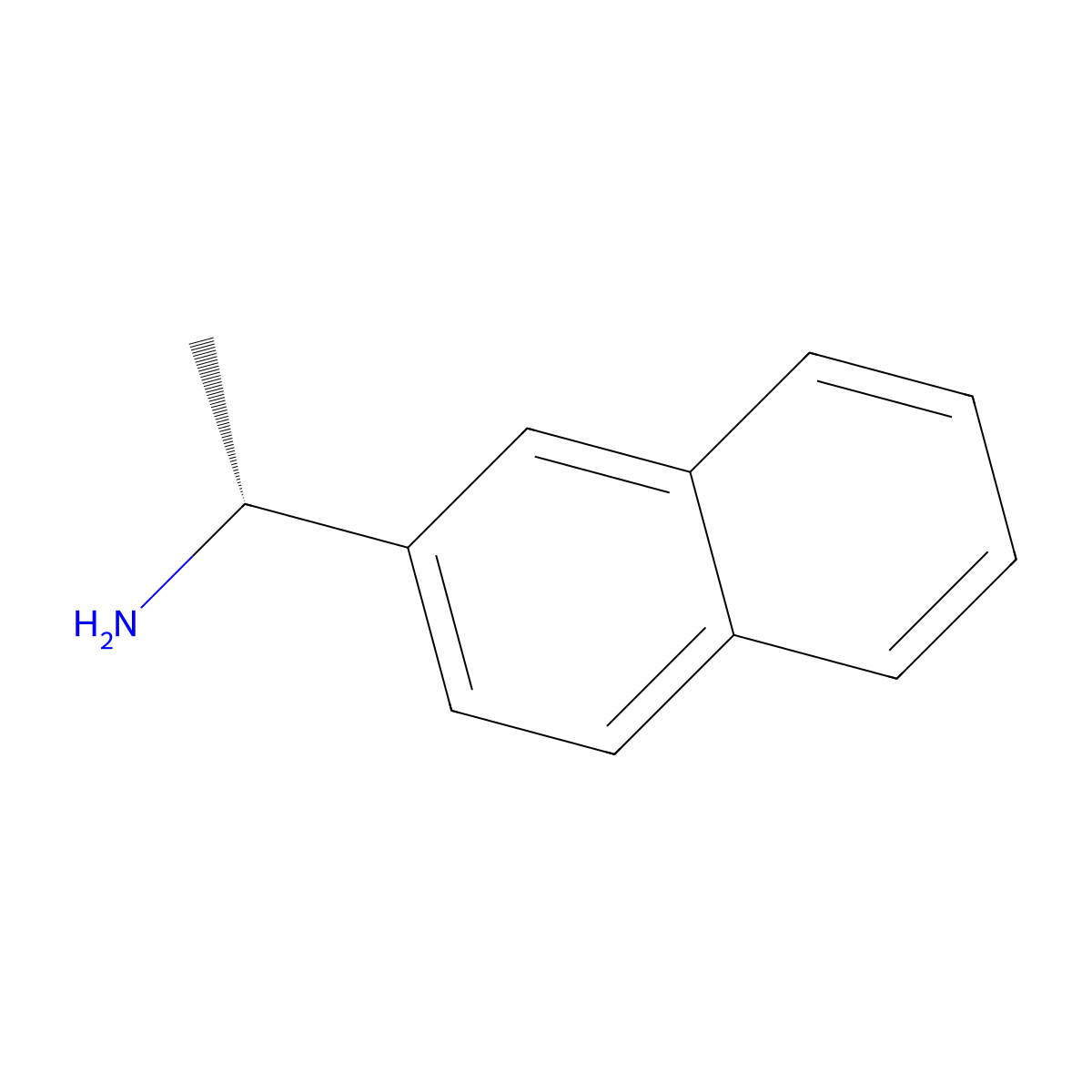 (1R)-1-(naphthalen-2-yl)ethan-1-amine molecular structure, CAS 3906-16-9
