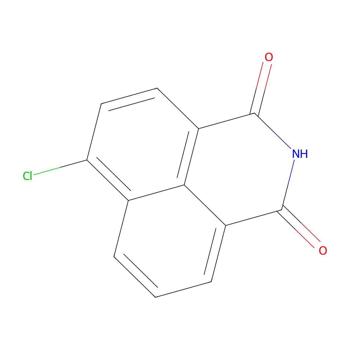4-Chloronaphthalene-1,8-dicarboximide molecular structure, CAS 39061-32-0