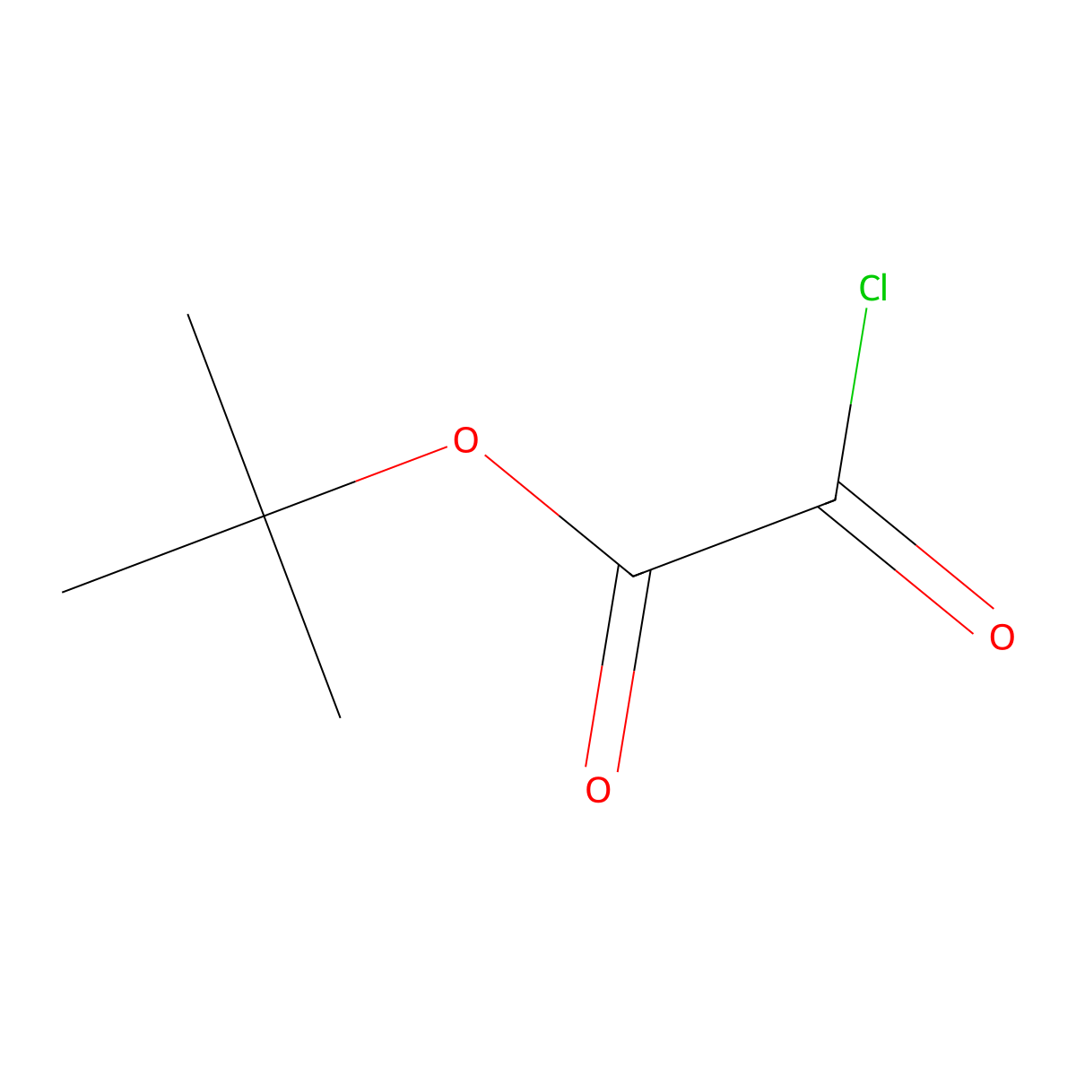 tert-Butyl 2-chloro-2-oxoacetate molecular structure, CAS 39061-59-1