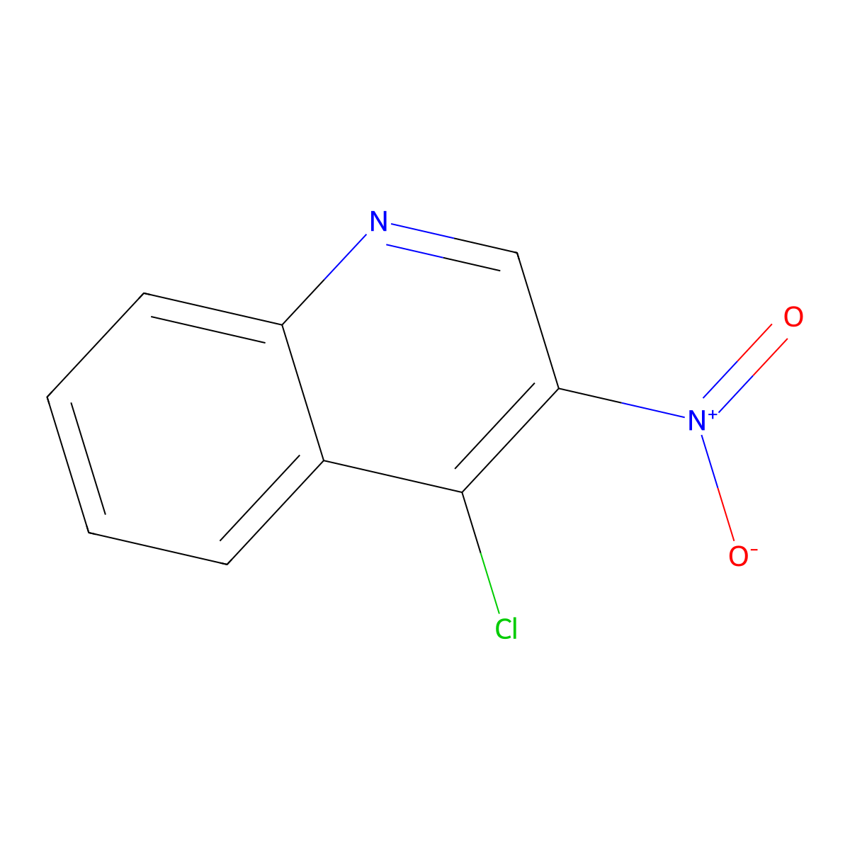 4-Chloro-3-nitroquinoline molecular structure, CAS 39061-97-7