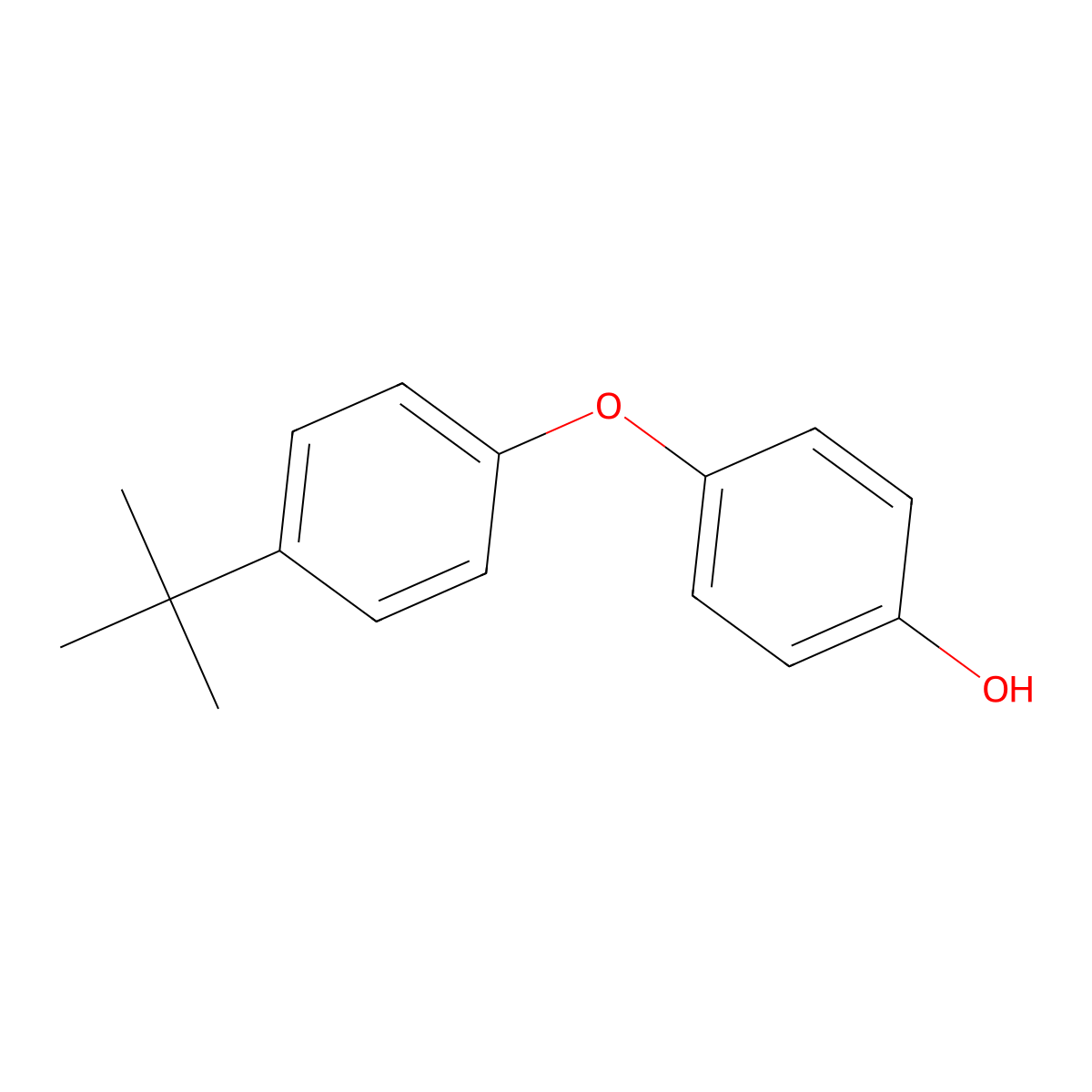 4-(4-tert-Butylphenoxy)phenol molecular structure, CAS 39064-93-2