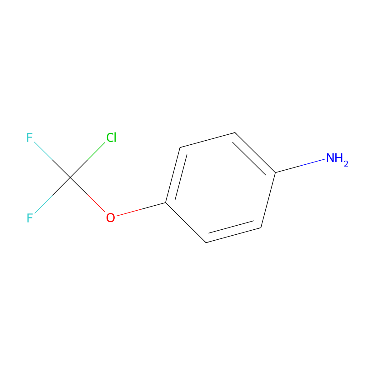 4-(Chlorodifluoromethoxy)aniline molecular structure, CAS 39065-95-7