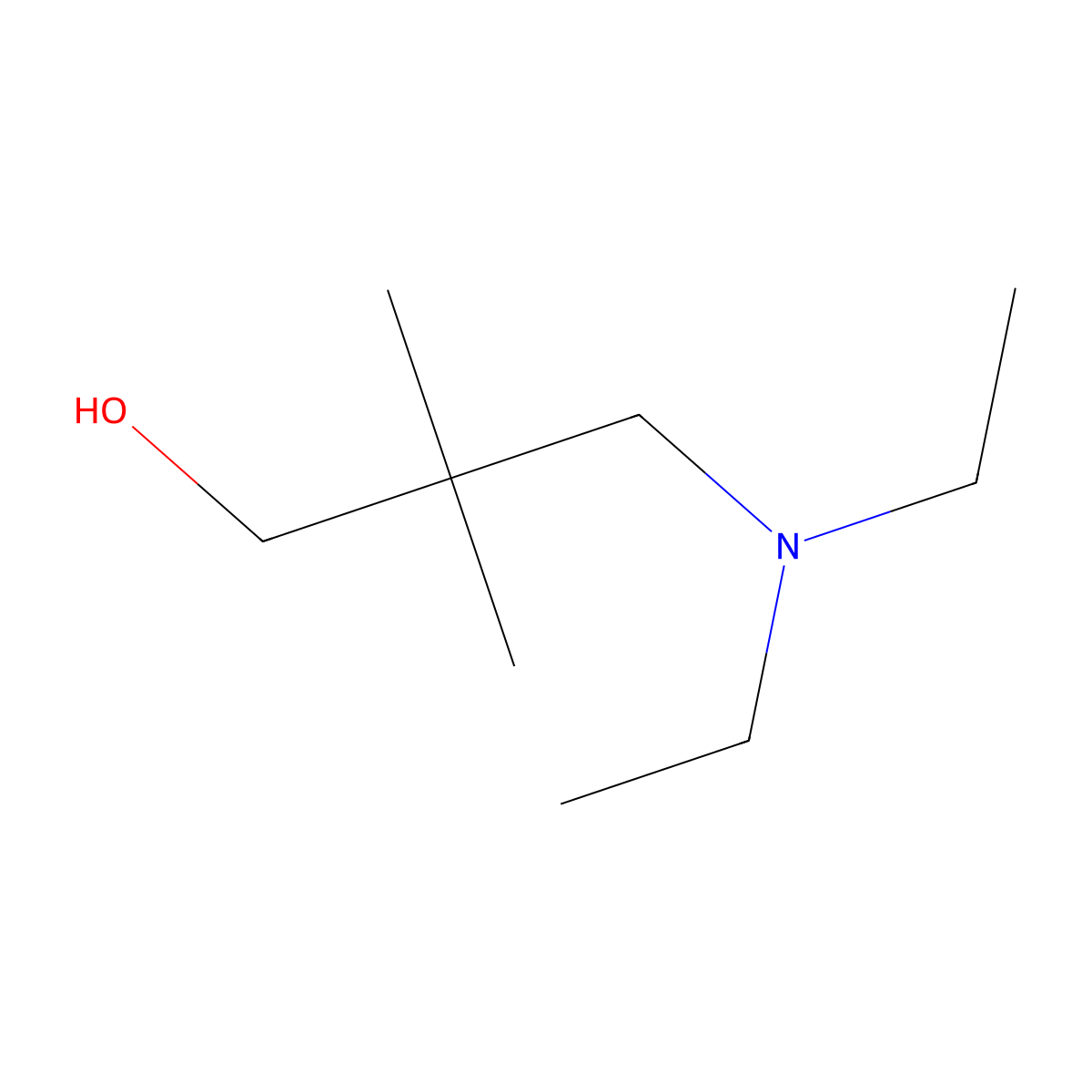 3-(Diethylamino)-2,2-dimethylpropan-1-ol molecular structure, CAS 39067-45-3