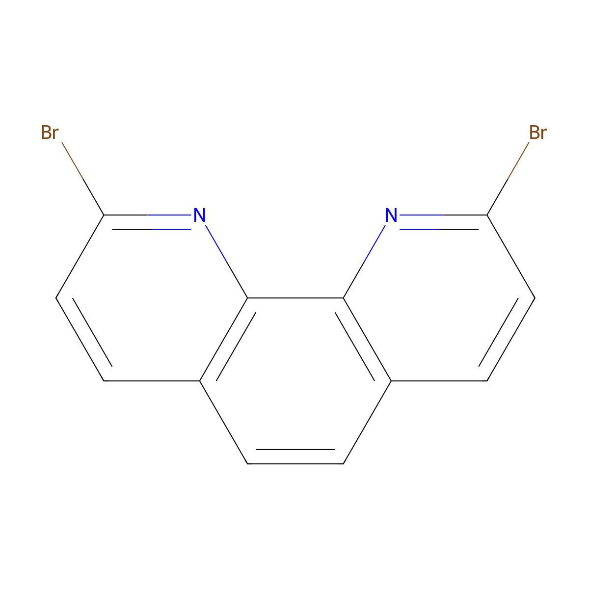 2,9-Dibromo-1,10-phenanthroline molecular structure, CAS 39069-02-8