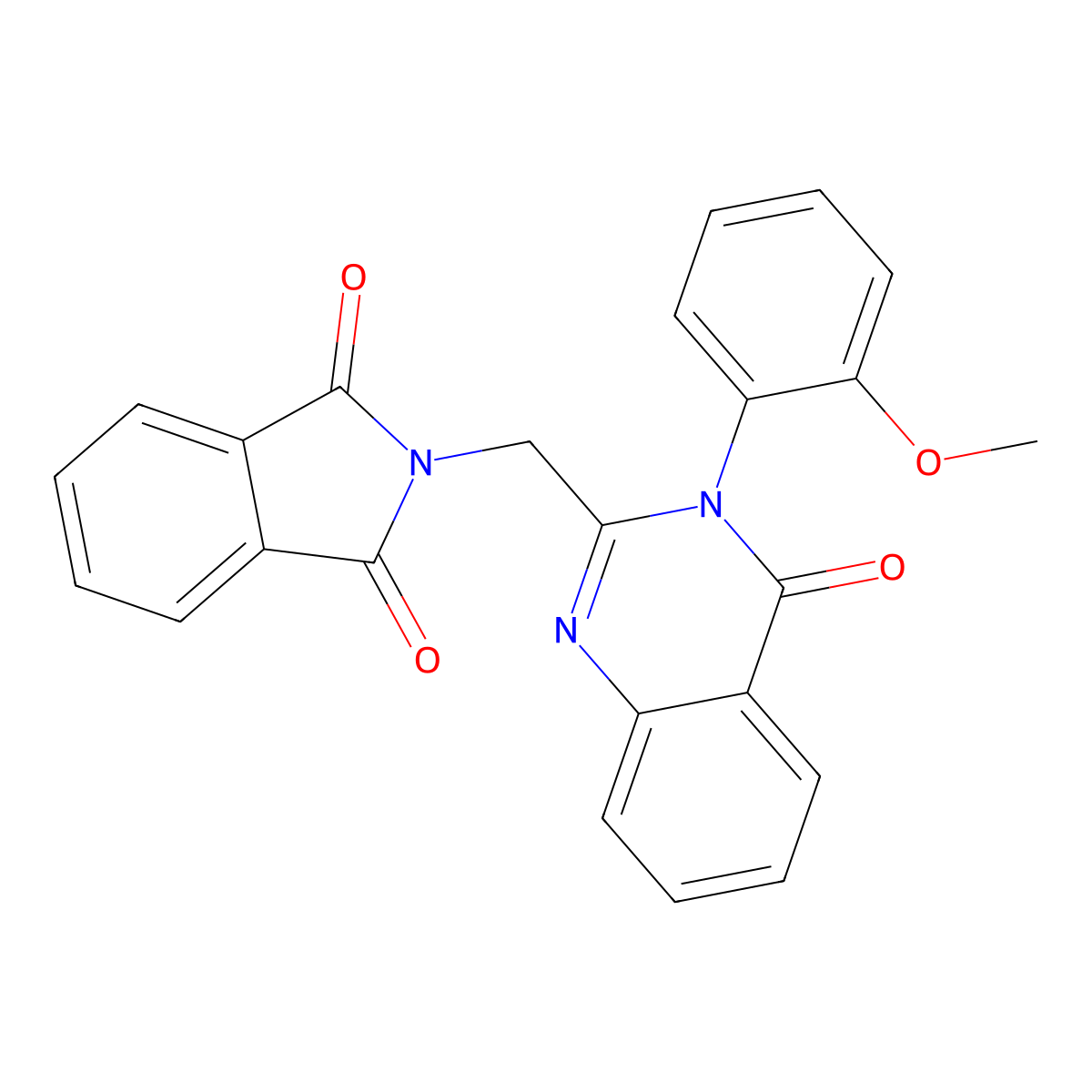 2-[[3-(2-Methoxyphenyl)-4-oxoquinazolin-2-yl]methyl]isoindole-1,3-dione molecular structure, CAS 39070-36-5