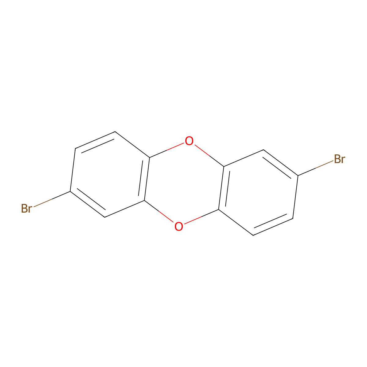 2,7-Dibromodibenzo-P-dioxin molecular structure, CAS 39073-07-9