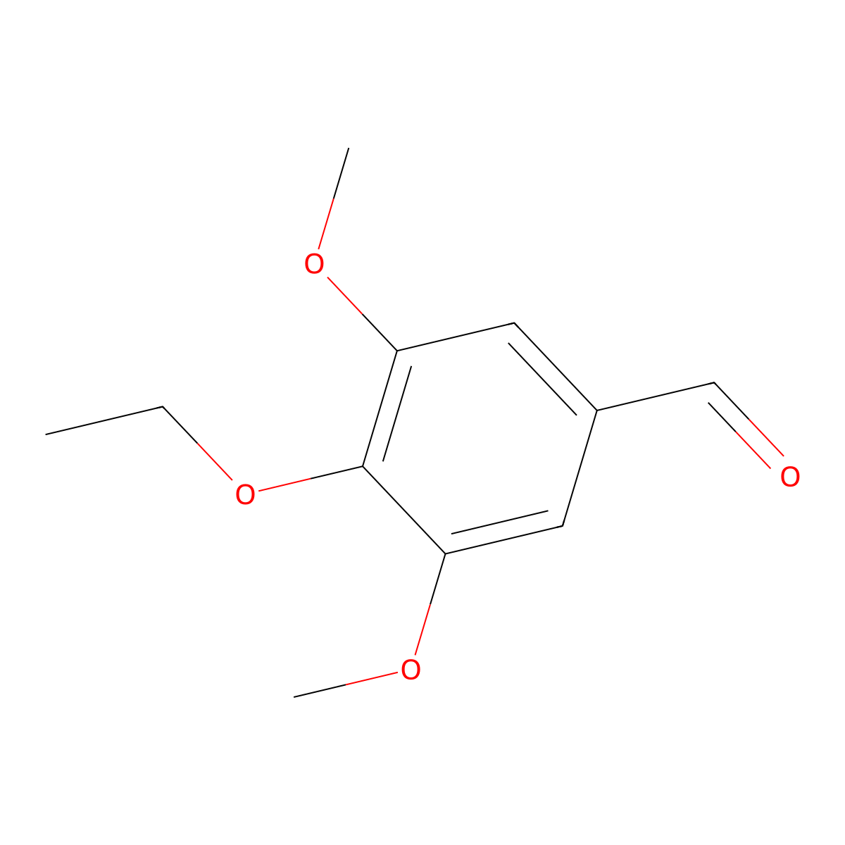 4-Ethoxy-3,5-dimethoxybenzaldehyde molecular structure, CAS 39075-25-7