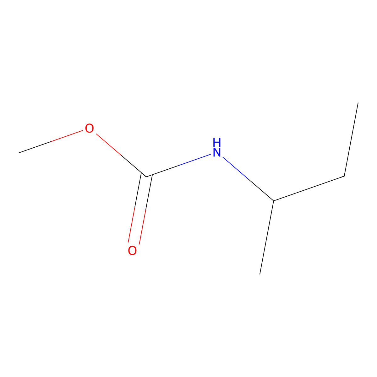 Methyl sec-butylcarbamate molecular structure, CAS 39076-02-3