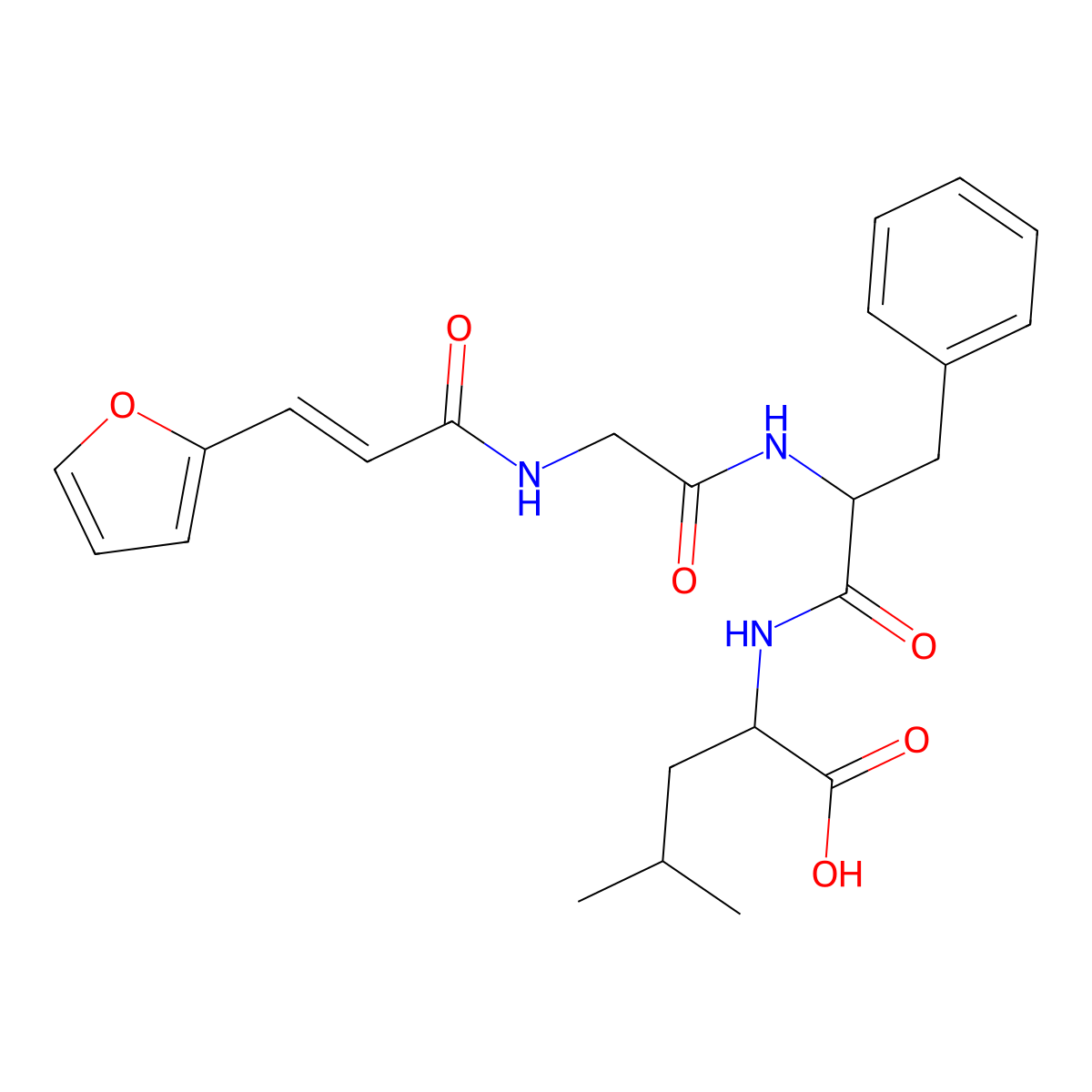 FA-Gly-Phe-Leu-OH molecular structure, CAS 390766-88-8